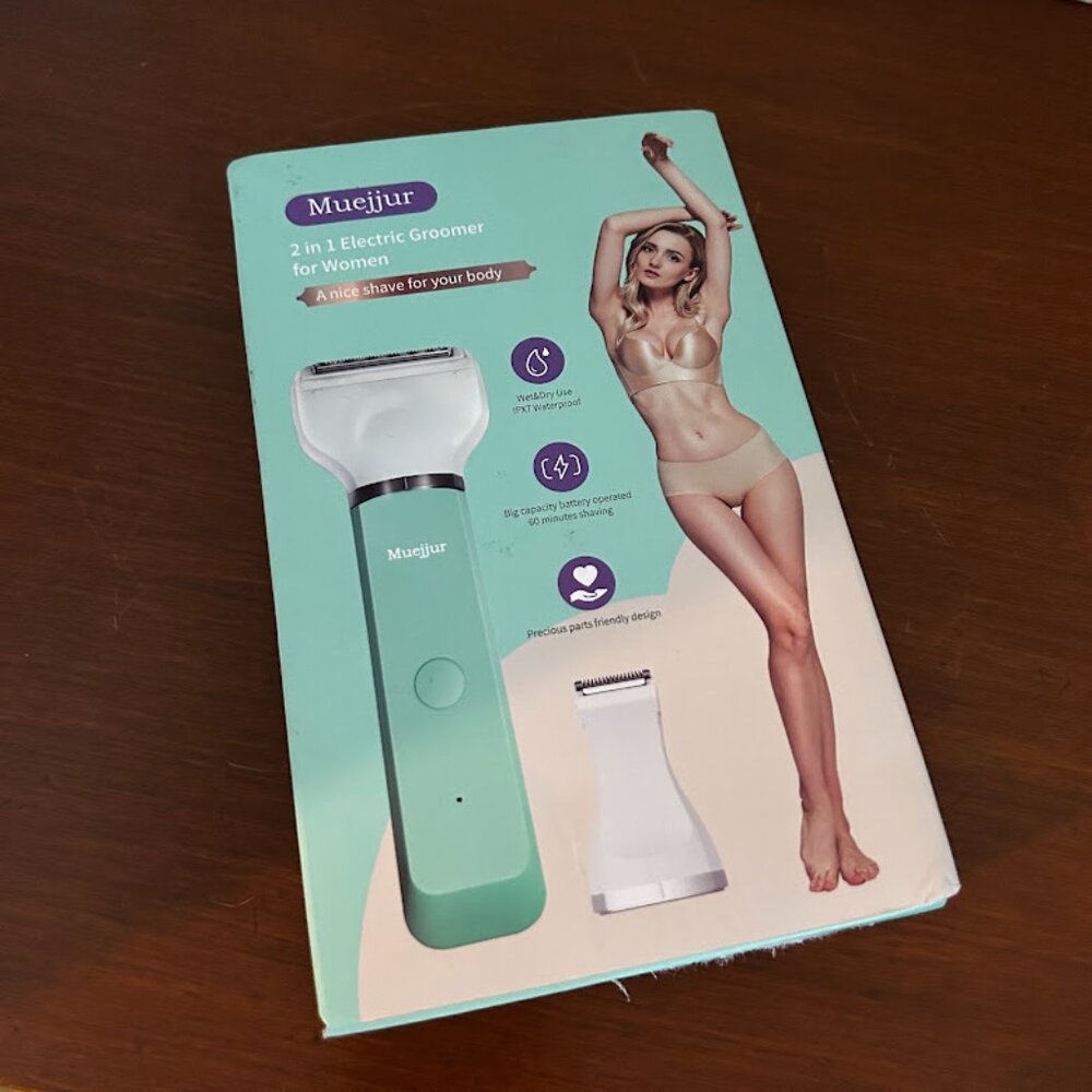2-in-1 Electric Groomer | Bikini Trimmer & Facial Hair Remover